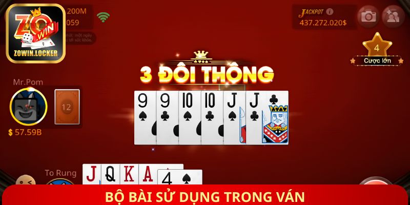 Bộ bài sử dụng trong ván