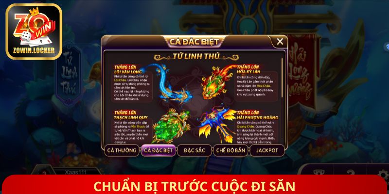 Chuẩn bị trước cuộc đi săn
