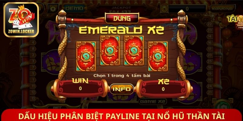 Dấu hiệu phân biệt Payline tại nổ hũ thần tài