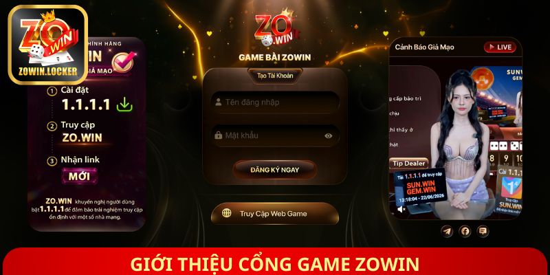 Giới thiệu cổng game Zowin