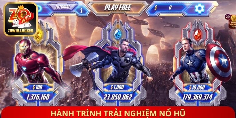 Hành trình trải nghiệm nổ hũ