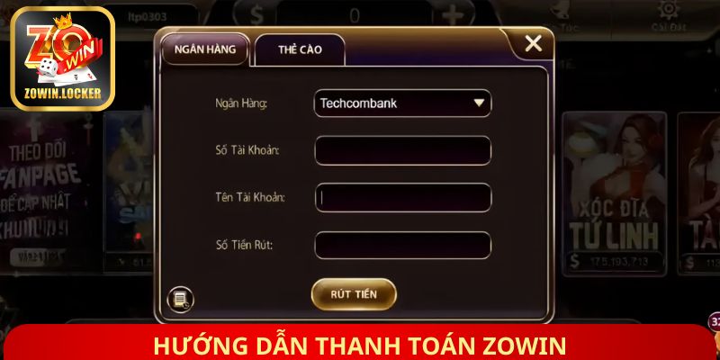 Hướng dẫn thanh toán Zowin