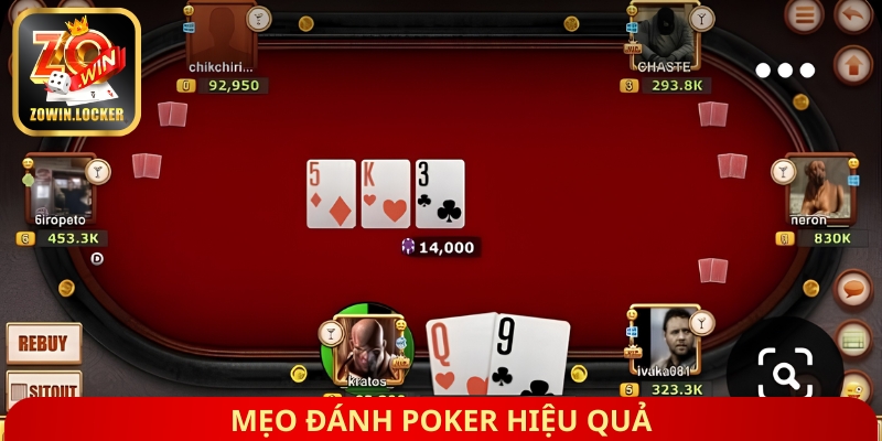 Mẹo đánh poker hiệu quả