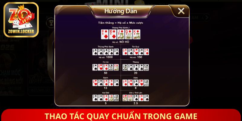Thao tác quay chuẩn trong game