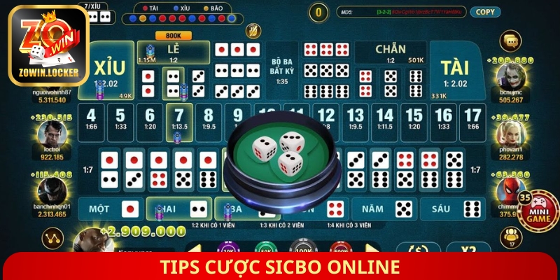 Tips cược sicbo online