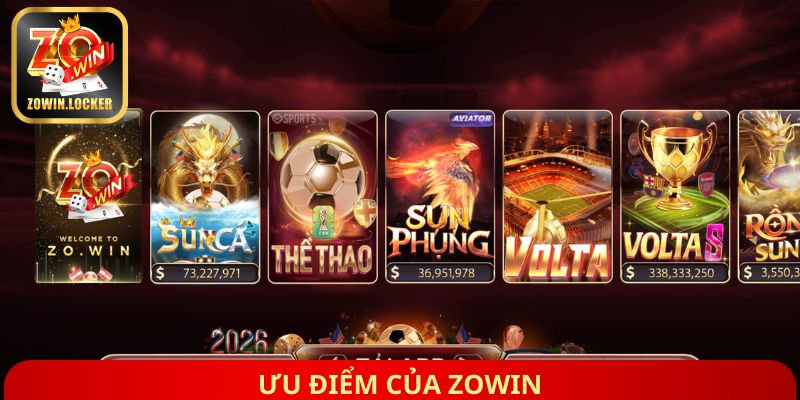 Ưu điểm của Zowin